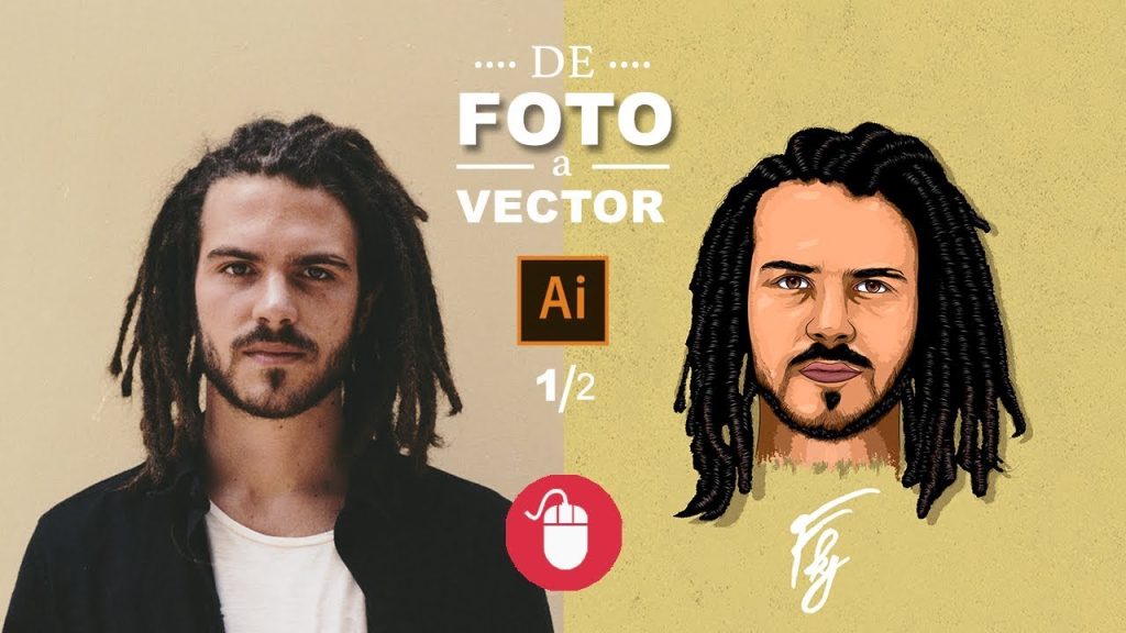 De Foto a Vector | Illustrator Tutorial (Mouse)