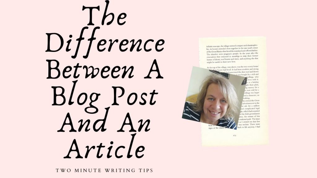 The Difference Between Article Writing And Blogging