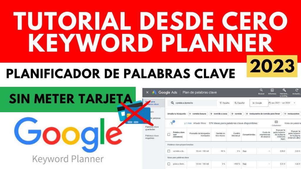 Tutorial rápido Planificador Palabras Clave Google (Keyword…