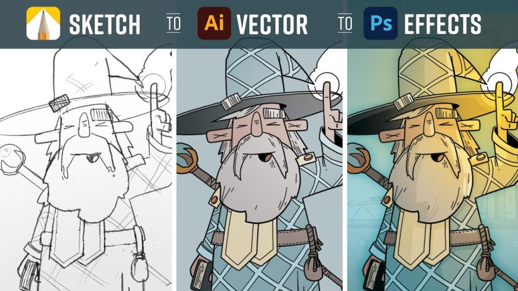 Adobe Illustrator for Beginners – Sketch to Vector Tutorial