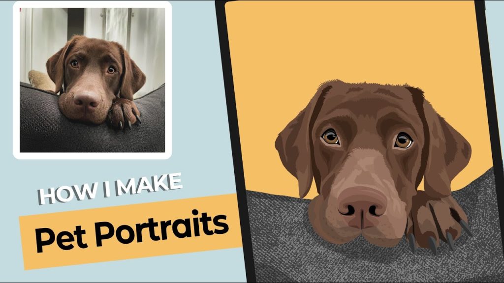 How to make digital illustrations of your pet photos | Pet…