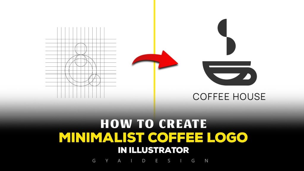 How to create minimalist coffee logo in illustrator -…