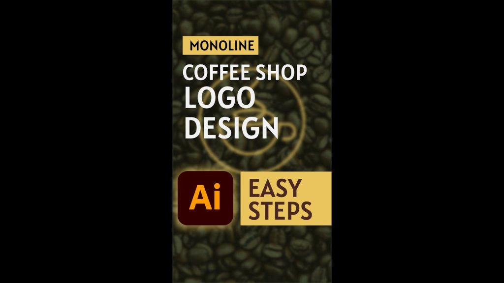 Minimal Coffee Shop logo design #shorts #adobeillustrator…