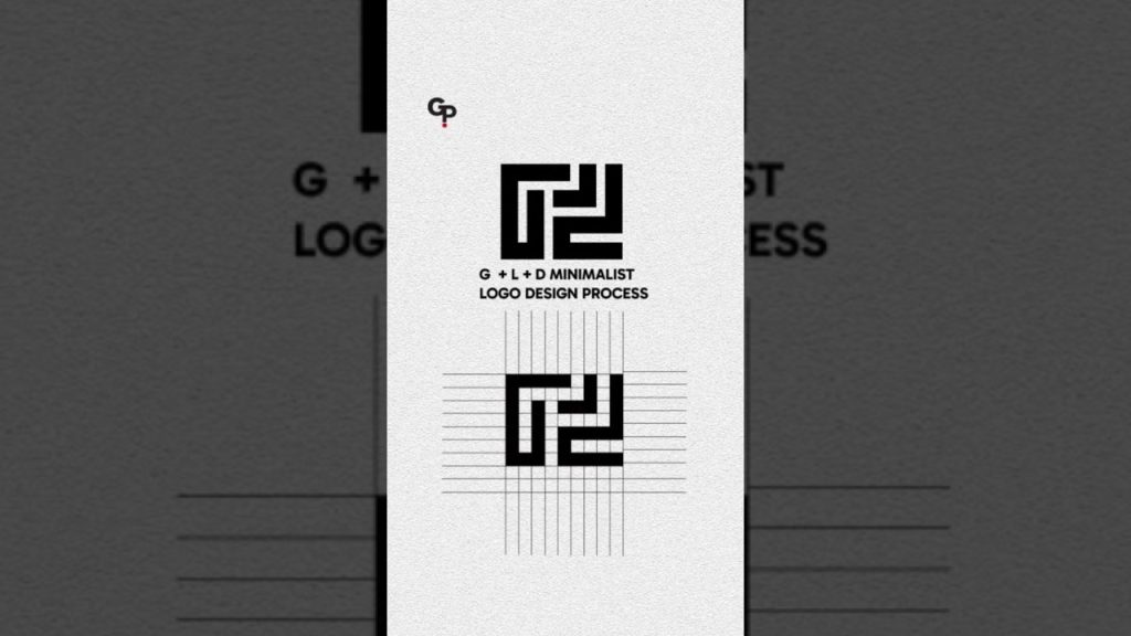 G + L + D Minimalist Logo Design Process | Adobe Illustrator…