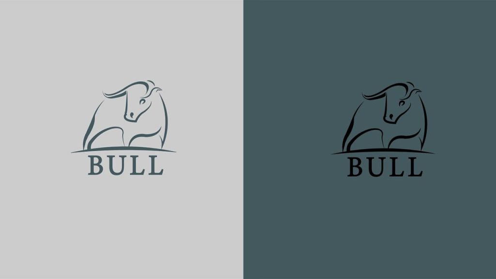 LOGO BULL ILLUSTRATOR✒️ estilo minimalista