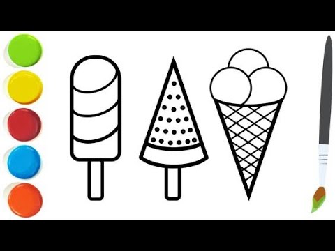 Learn Colors With Easy And Andvanced Icecream Drawing…