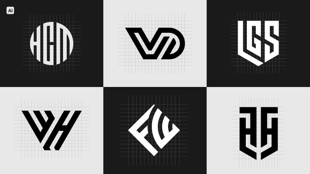 Easy Grid Logo Design Process On Same Lines | Adobe…