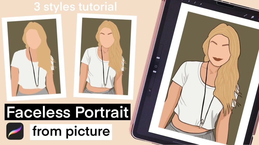 How To Draw Faceless Portrait with Procreate Tutorial |…