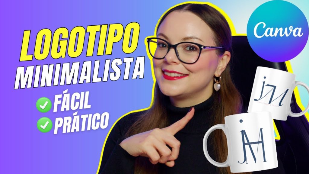 Como Fazer um LOGOTIPO MINIMALISTA no CANVA✨