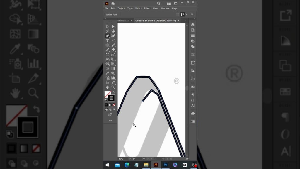 Minimalist AV Logo Design 😇 in illustrator 😎