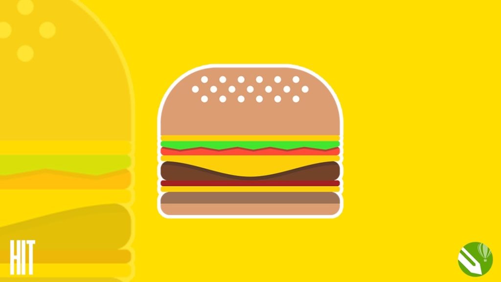 Corel Draw Tutorial – Minimalist Burger Design