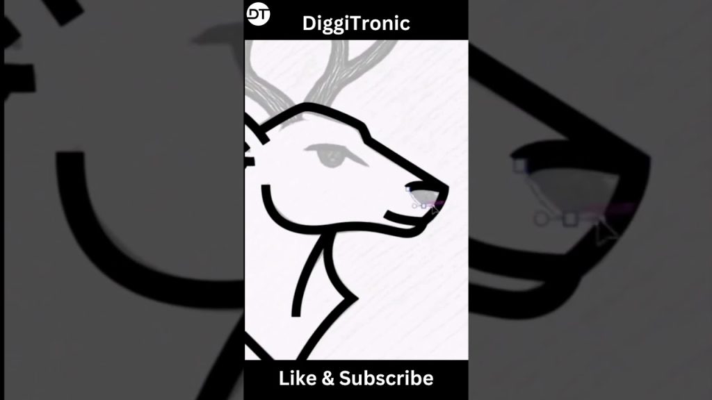 Elegant Deer Head Logo Design in Illustrator | Minimalist…