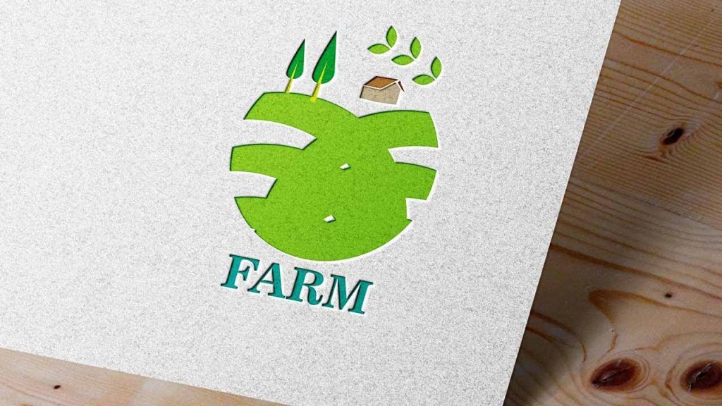 minimalist agriulture or farm logo or clip art