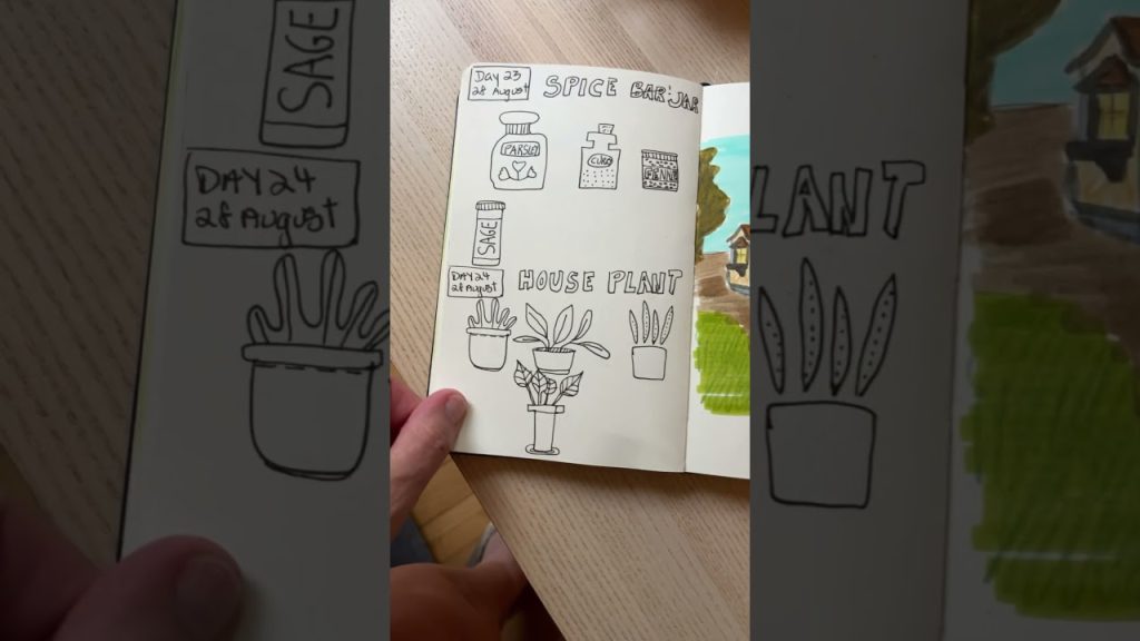 I did a #drawing challenge for 31 days #sketchbook {prompt…