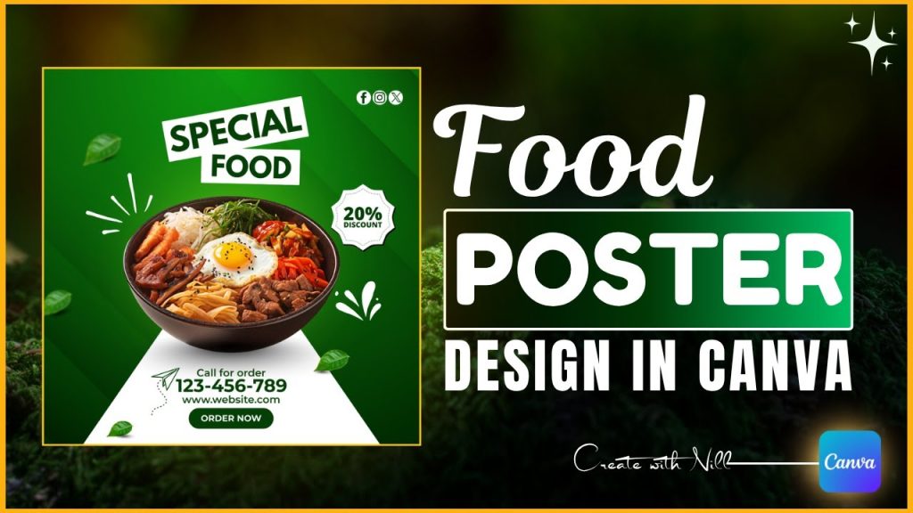 Create a Minimalist Food Poster Design in Canva